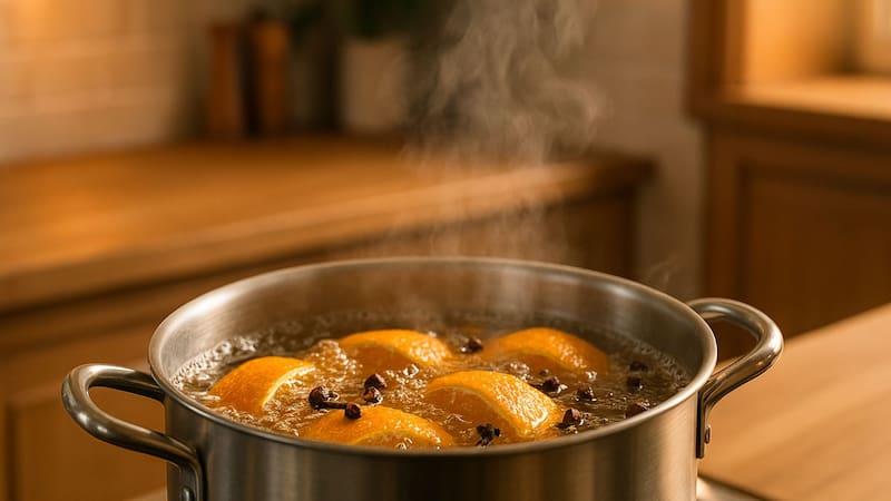 Hervir cáscara de naranja y clavo de olor | Para qué sirve y por qué lo recomiendan en el hogar. Foto (IA)