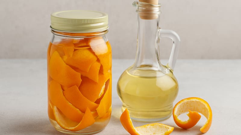 Una fórmula casera que limpia, perfuma y reutiliza las cáscaras de naranja de forma natural. (Fuente: IA)