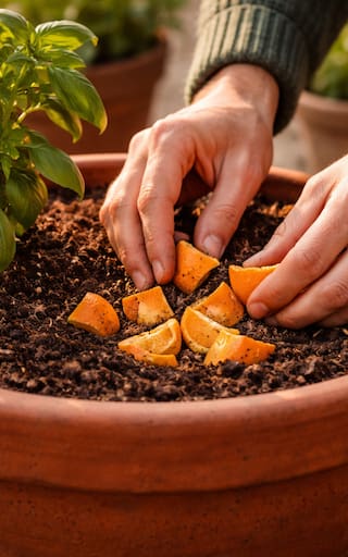 Tirar cáscara de naranja en las plantas antes del otoño: por qué recomiendan hacer este truco viral de jardinería
