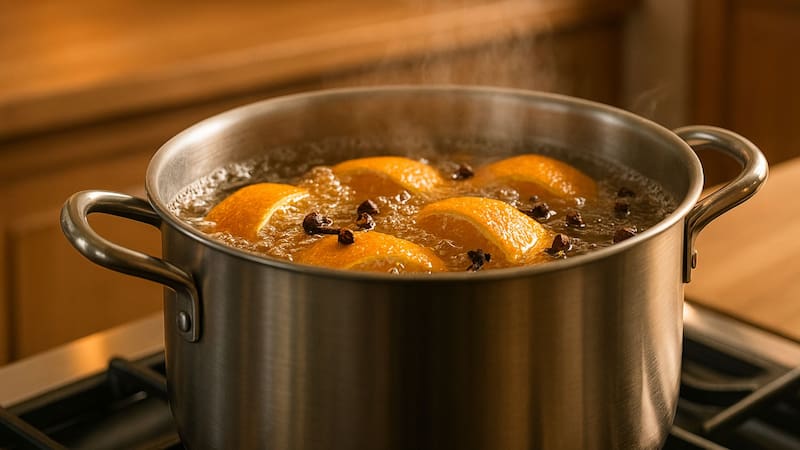 Hervir cáscara de naranja y clavo de olor | Para qué sirve y por qué lo recomiendan en el hogar. Foto (IA)