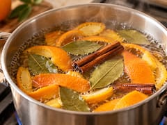 Para qué sirve hervir cáscaras de naranja con hojas de laurel y canela: cómo usar este aromatizante casero