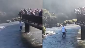 Cataratas del Iguazú: se le cayó su celular, se tiró al agua para recuperarlo y recibió un importante castigo