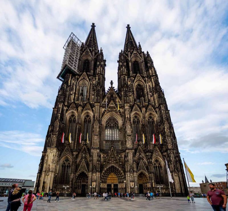 Así se ve la Catedral de Colonia, en Alemania.