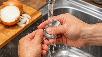 Cómo quitar el olor a cebolla de las manos: el truco con acero inoxidable que sí funciona