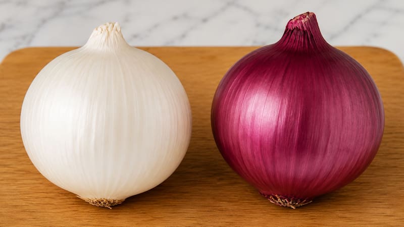 Cebolla blanca o morada: cuál es la diferencia y cuándo conviene usar cada una.