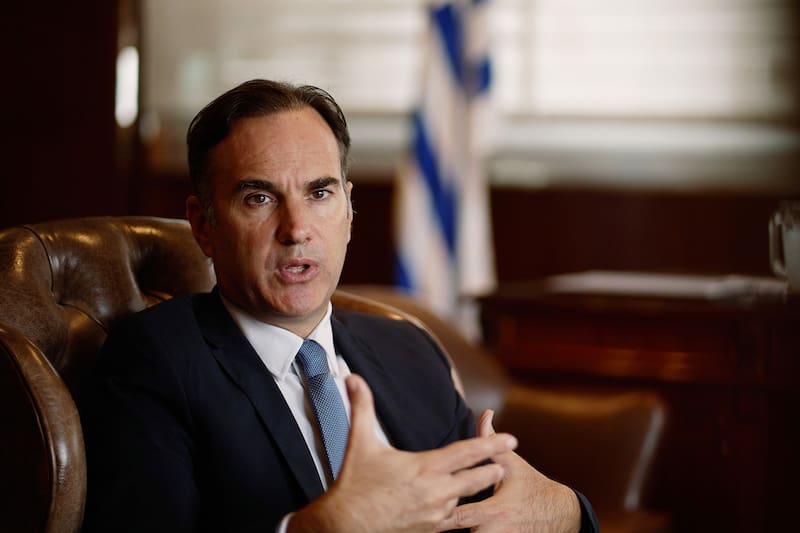 Uruguay Central Bank Chairman Guillermo Tolosa at the bank's headquarters in Montevideo on March 31.