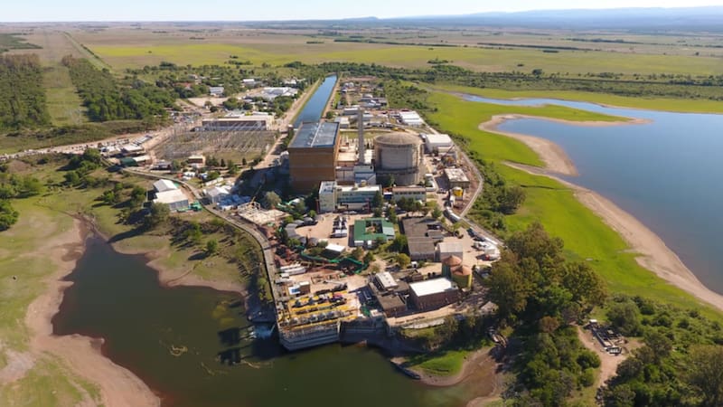La Central Nuclear Embalse.