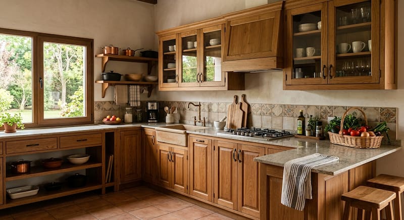 Chau a los muebles de cocina blancos.