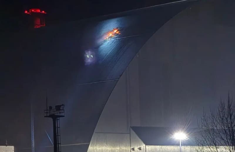 Los incendios en el exterior de Chernóbil por el ataque ruso (Fuente: archivo).