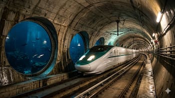 China acaba de romper el récord mundial con el túnel de alta velocidad más profundo jamás construido bajo el mar