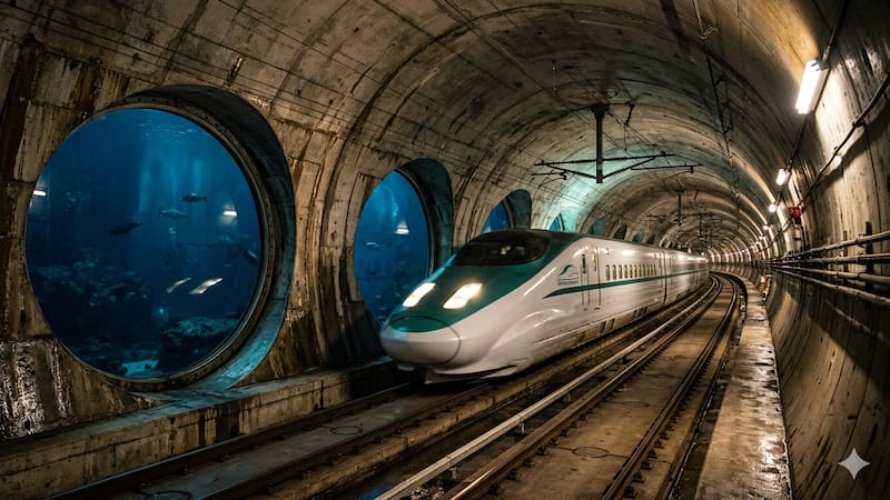 China acaba de romper el récord mundial con el túnel de alta velocidad más profundo jamás construido bajo el mar.