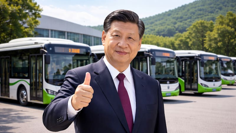 China envía 100 buses eléctricos y convierte a este país latino en uno de los líderes del transporte limpio en la región.
