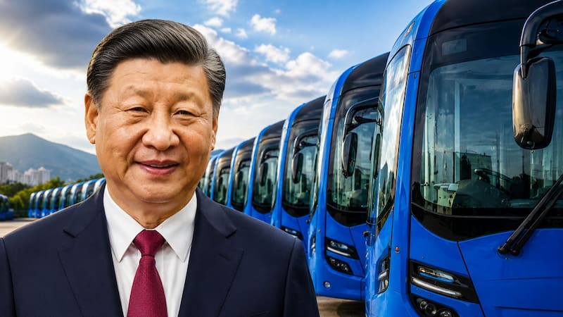 China enviará 269 buses eléctricos y convertirá a esta ciudad latinoamericana en una de las primeras con una flota de transporte 100% eléctrica