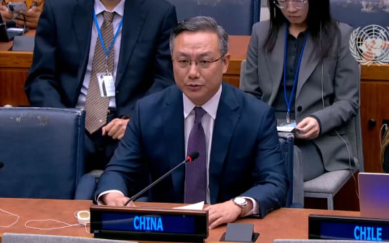 Sun Lei, el embajador y representante permanente adjunto de China ante el Organismo.
