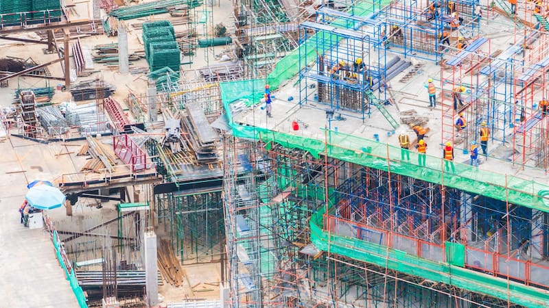 China revoluciona las construcciones con sus enormes burbujas inflables que recortan los plazos de las obras y el impacto ambiental. Foto: Freepik