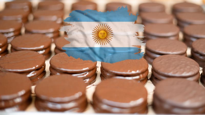 Chocolate cookies ready to be selled