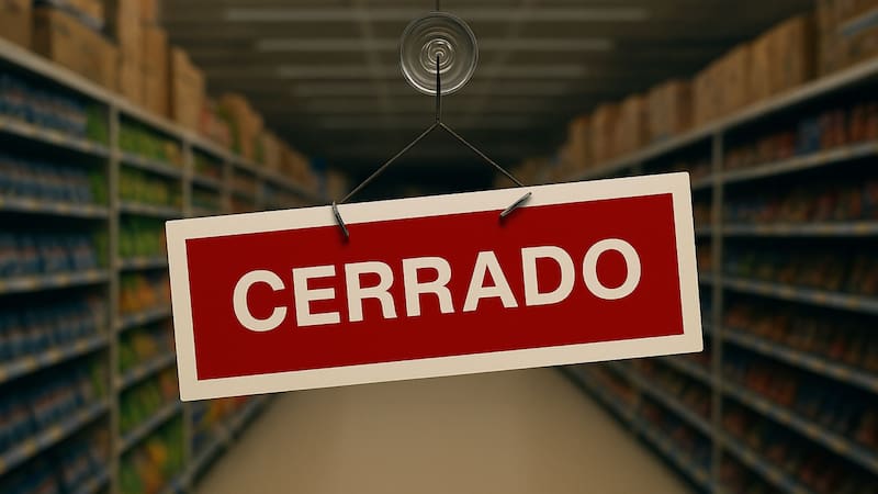 Cierran dos supermercados importantes tras cinco años y se va del país para siempre. Foto: Copilot IA