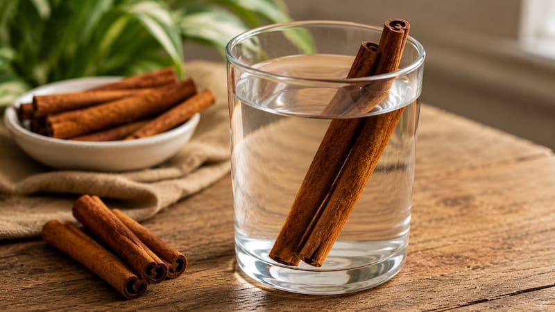 Cinnamon contains aromatic compounds that give it its characteristic smell and flavor.