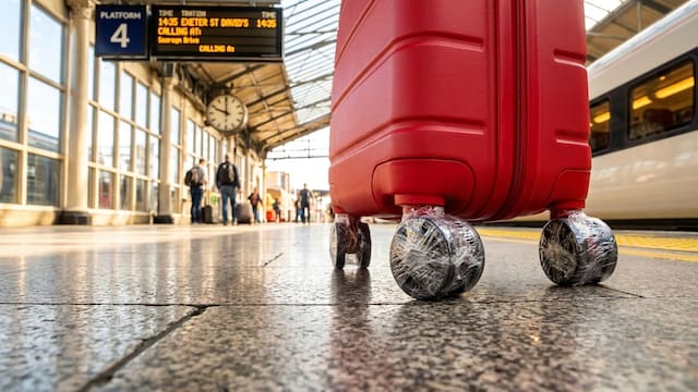 Colocar cinta adhesiva en las ruedas de la valija: para qué sirve y por qué lo recomiendan antes de viajar