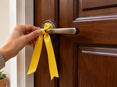 Colocar una cinta amarilla en la puerta de la casa: para qué sirve y por qué recomiendan hacerlo
