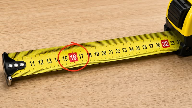 Pocos lo saben: para qué están los números rojos de la cinta métrica y para qué sirven.