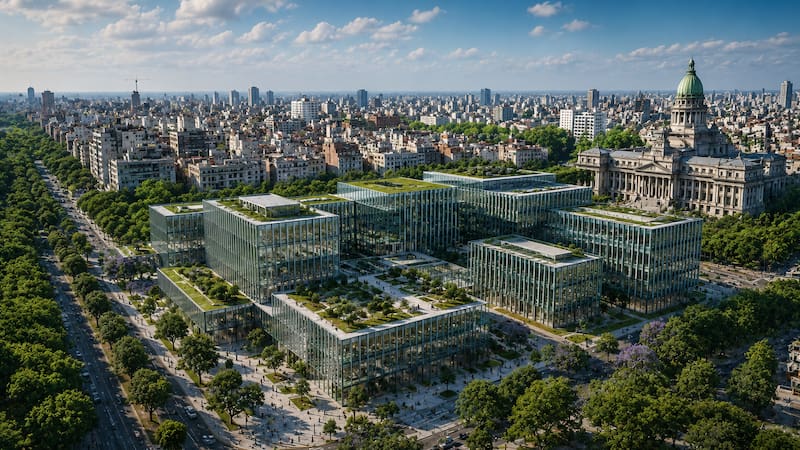 El mega proyecto que busca transformar Buenos Aires con un nuevo polo administrativo.