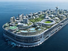 Llega la ciudad flotante más grande del mundo: albergará a 80.000 personas, colegios, hoteles, parques y un estadio de fútbol