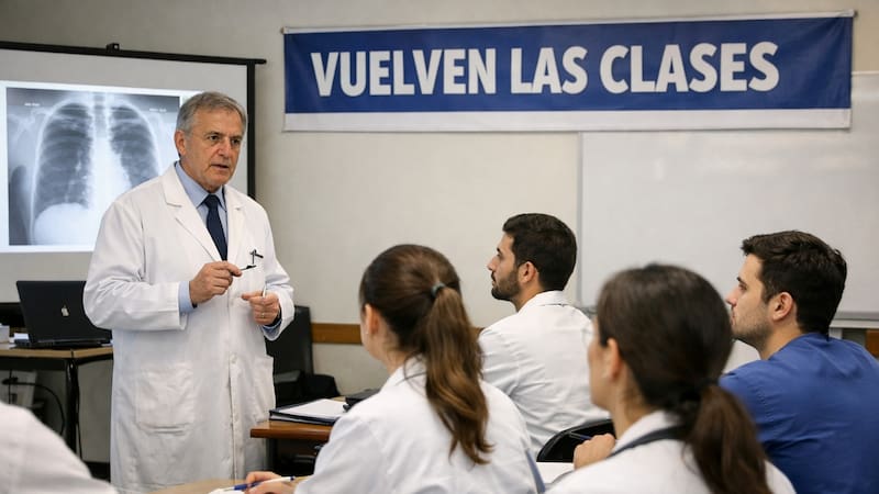 El regreso marca el inicio de la reactivación académica en uno de los complejos hospitalarios más importantes del país.