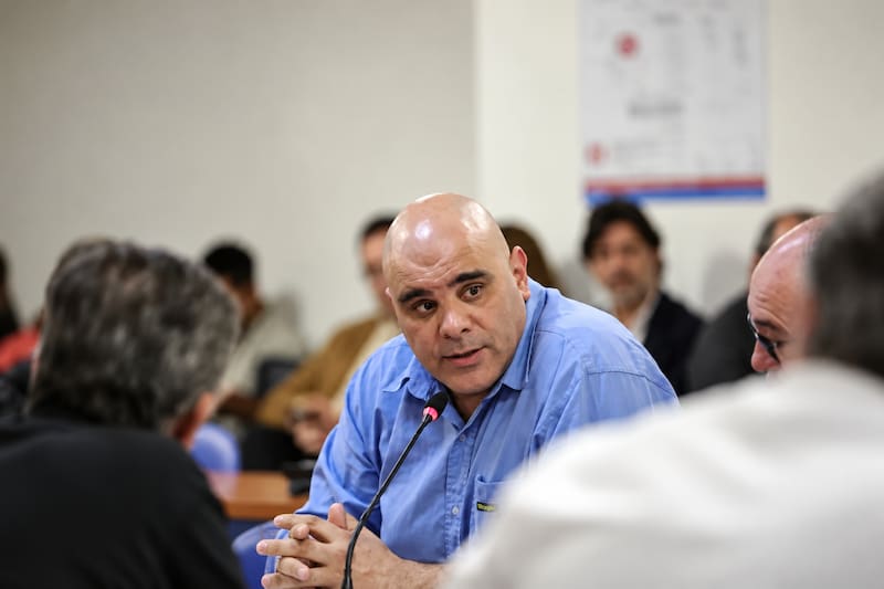 Claudio Dellecarbonara, uno de los metrodelegados detenidos