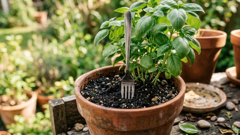 Clavar un tenedor en la tierra y las macetas: por qué recomiendan hacerlo y para qué sirve
Fuente: IA