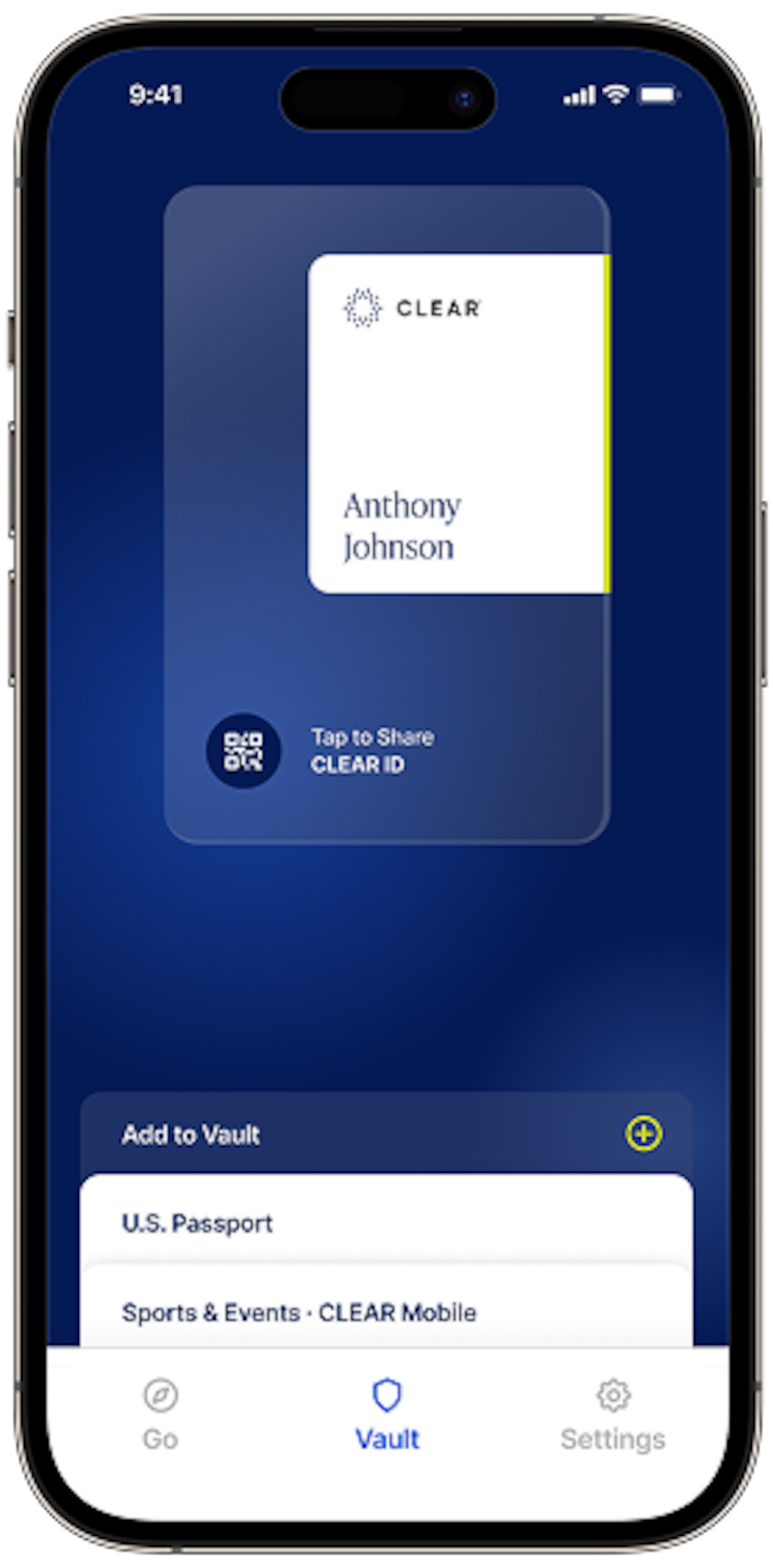 El documento se almacena en la aplicación Clear Mobile App y permite avanzar por el aeropuerto sin presentar una credencial física. Foto: Clear.