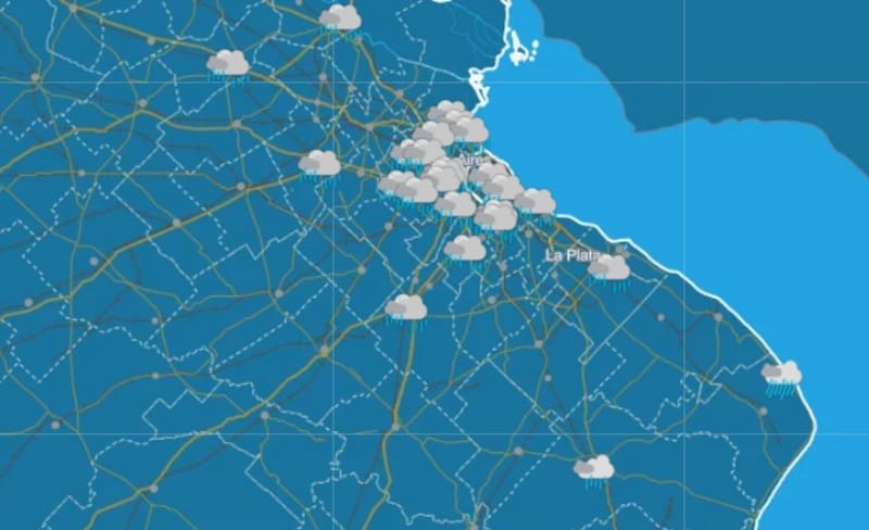 Pronóstico de tormentas del SMN.