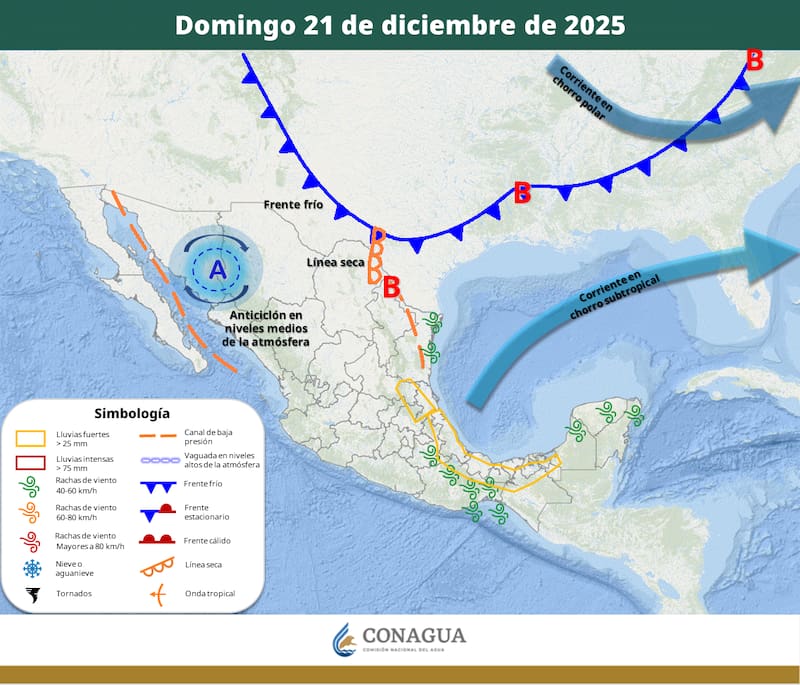 Pronóstico clima en México