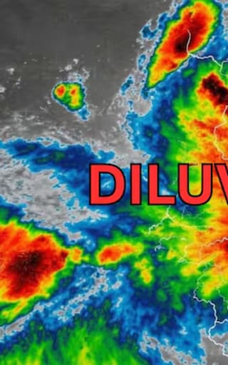 Llega el primer diluvio de septiembre: tormentas con granizo, lluvias y fuertes ráfagas de viento