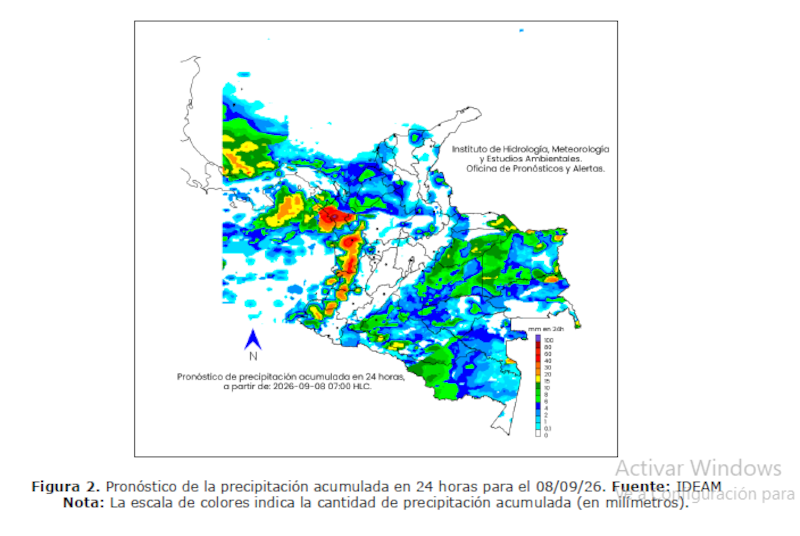 Se aproxima un diluvio histórico este martes 8 de septiembre: tormentas, lluvias y posible caída de granizo