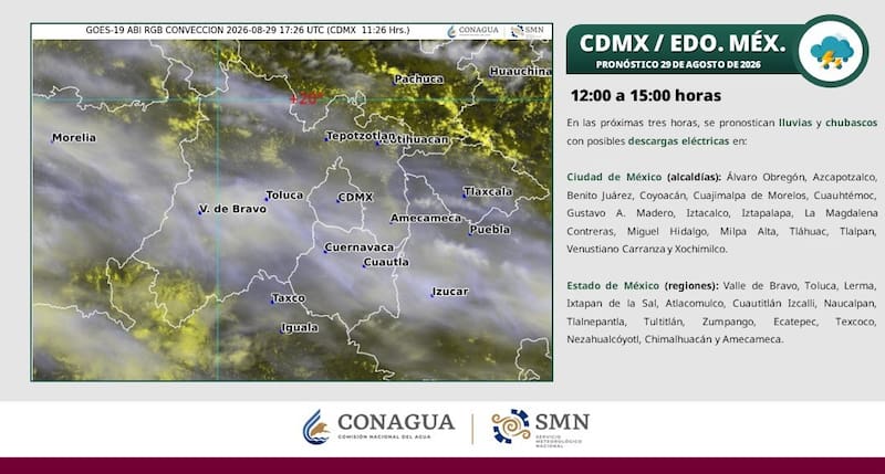 Alertas en estas alcaldías de la CDMX.