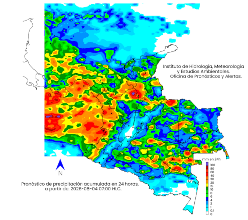 El pronóstico oficial anticipa tormentas, fuertes lluvias y vientos intensos en varias regiones del país durante los próximos días.