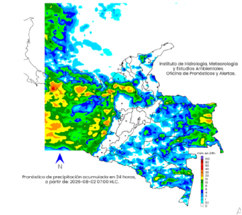 Se viene la primera tormenta intensa de agosto con 48 horas seguidas de lluvias y ráfagas de viento de 60 kilómetros por hora