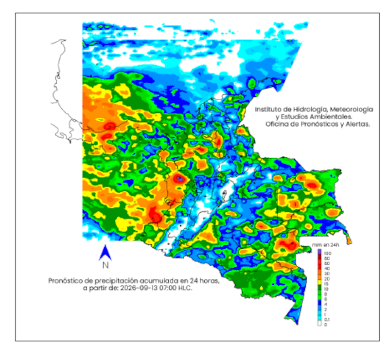 Se viene una intensa tormenta este 13 de septiembre: 48 horas seguidas de lluvias y ráfagas de viento de 60 kilómetros por hora