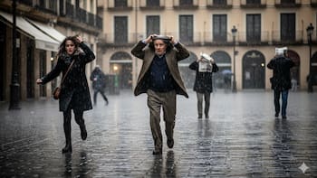 Lluvias torrenciales y vientos que voltean árboles el 26: alerta meteorológica para después de Navidad