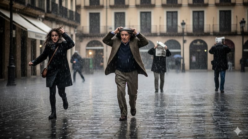 Lluvias torrenciales y vientos que voltean árboles el 26: alerta meteorológica para después de Navidad.