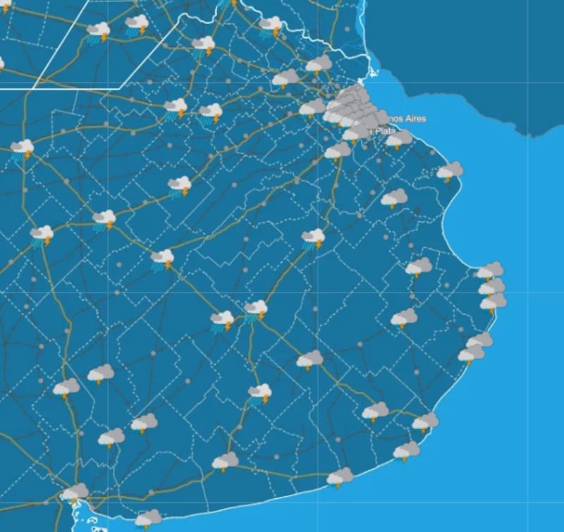 Así estará el clima en Buenos Aires durante la mañana del sábado.