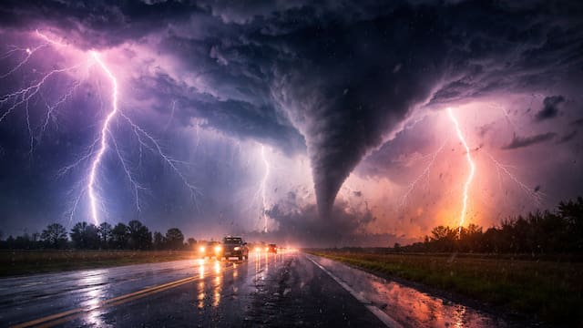 Se cae el cielo este fin de semana | Un diluvio eléctrico azotará el país: las zonas en alerta por tornados negros