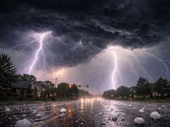 Llega un sistema de tormentas fuertes, actividad eléctrica intensa y hasta granizo en varias zonas del país durante todo este fin de semana