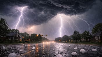 Llega un sistema de tormentas fuertes, actividad eléctrica intensa y hasta granizo en varias zonas del país durante todo este fin de semana