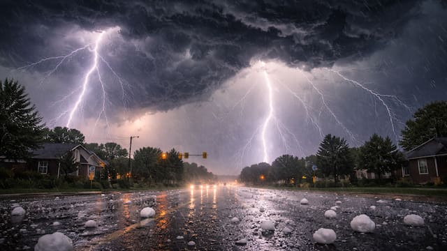 Llega un sistema de tormentas fuertes, actividad eléctrica intensa y hasta granizo en varias zonas del país durante todo este fin de semana