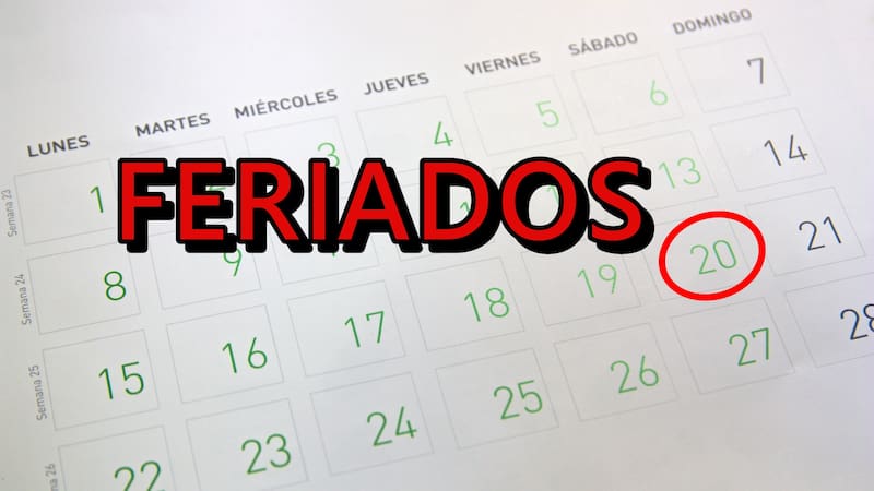 Close-up of the sheet for the month of June of a calendar with the texts in Spanish that indicate the days of the week (Monday-Sunday) and the number of the week to which it corresponds (Week)