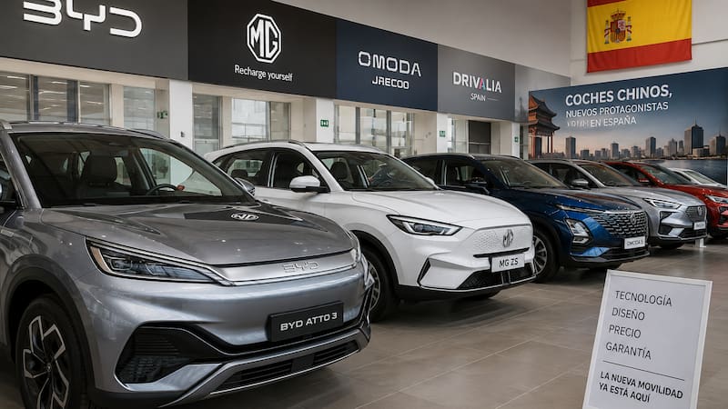 España se posiciona como mercado estratégico para los coches chinos: alcanzan el 13% de la cuota de mercado nacional