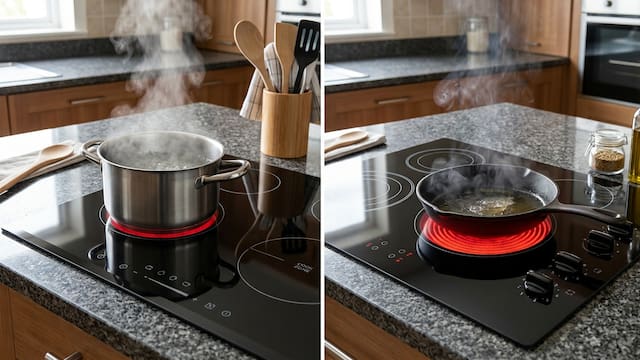 Cocinas de inducción o cocinas eléctricas: ¿cuál es mejor y más eficiente?