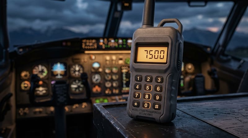 Código 7500, avión.